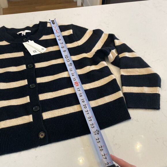 Banana Republic SET Square Neck Sweater Tank + Relaxed Cashmere Cardigan Striped - Picture 5 of 10